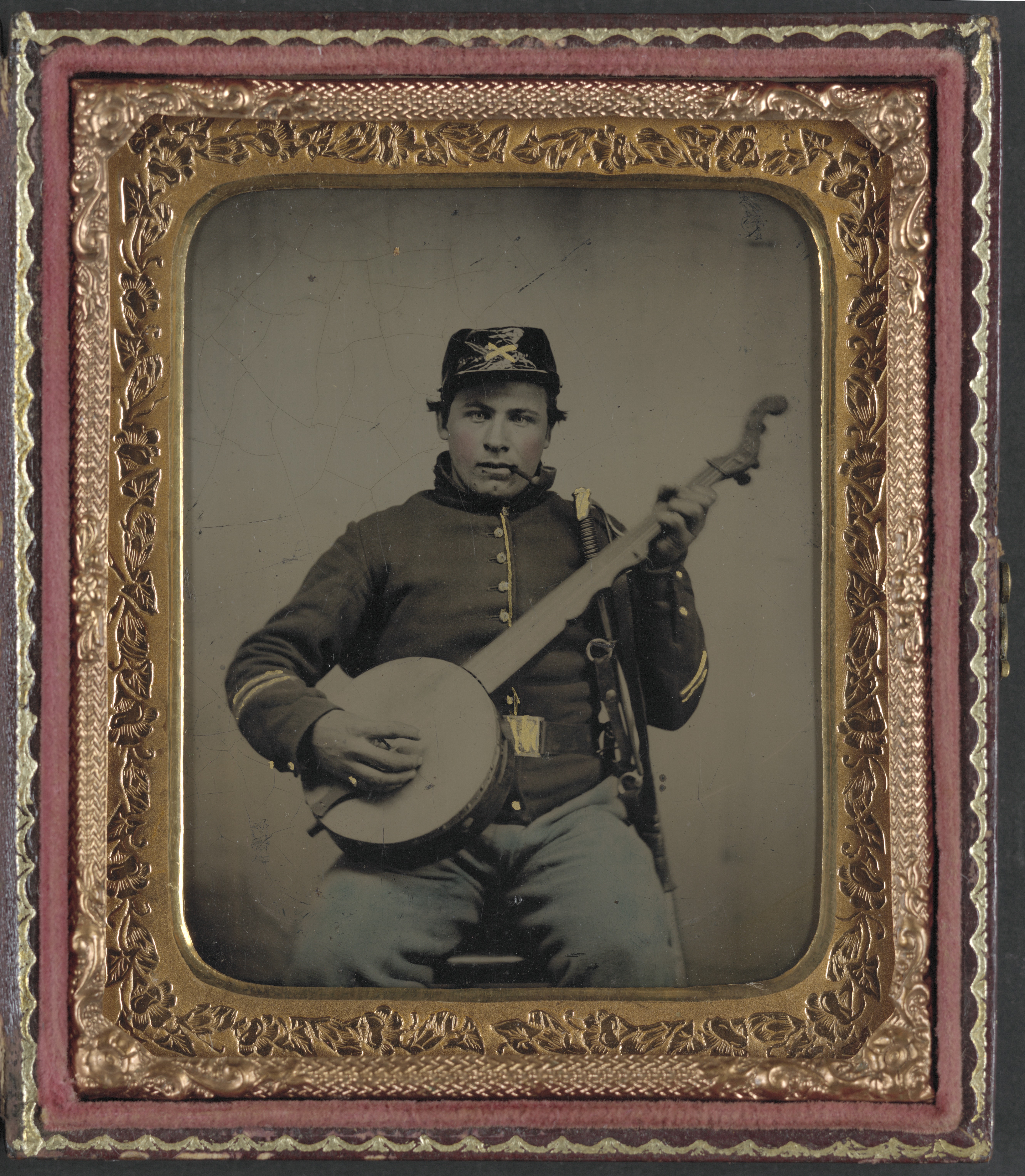 soldier with banjo