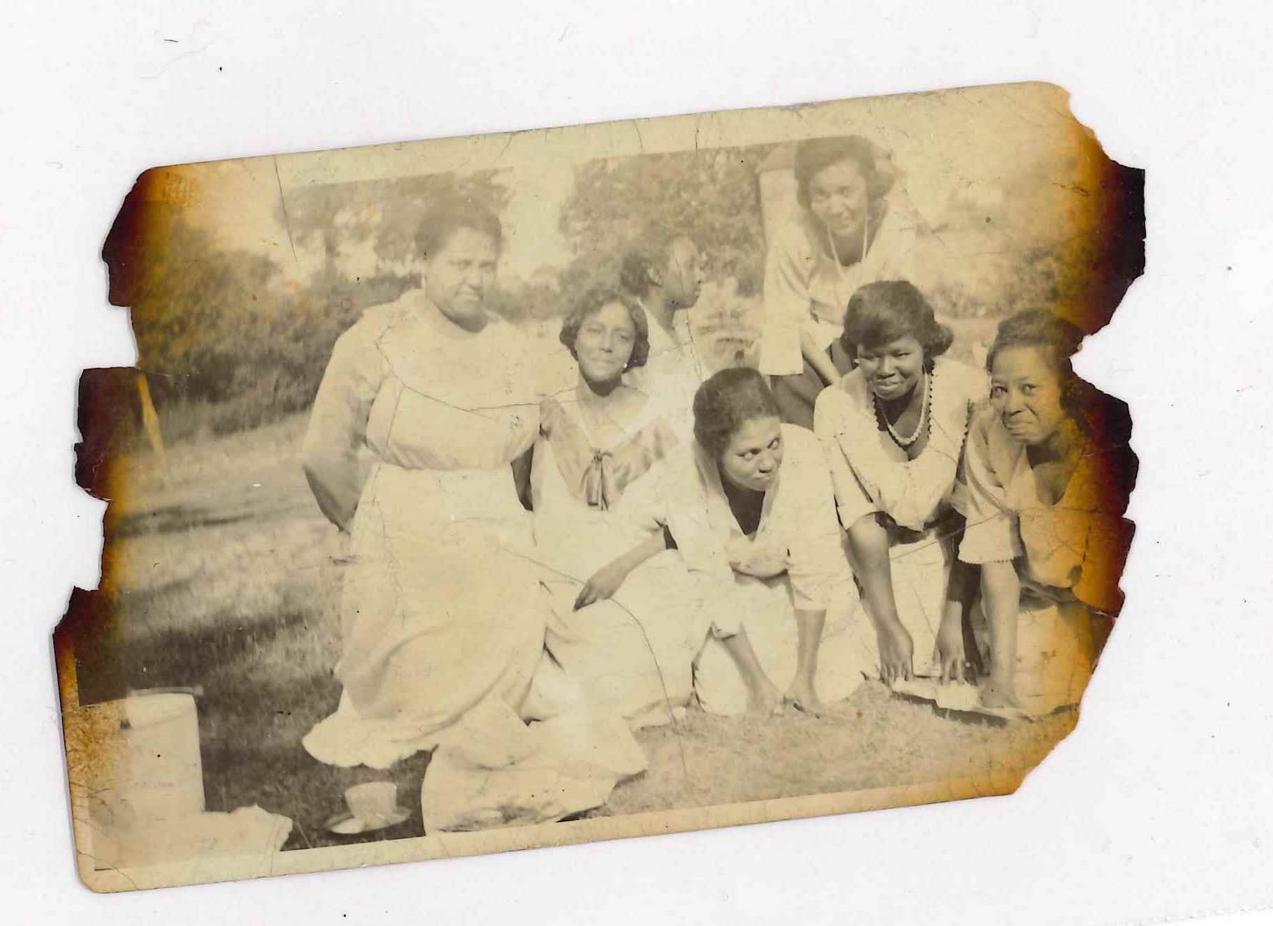 Elton Spivey (second from left) and friends