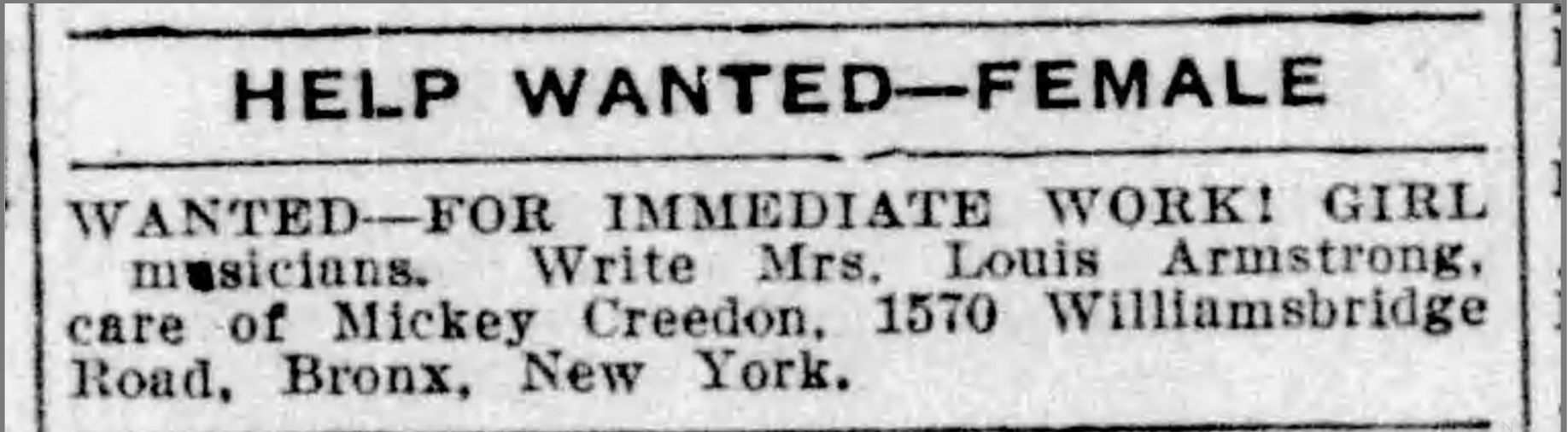 newspaper advertisement
